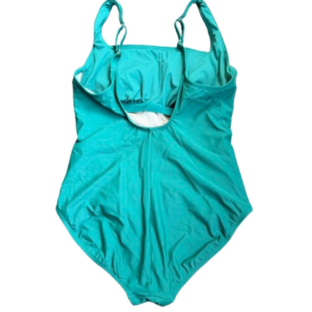 Shade & Shore NWT Green Tummy Control Full Coverage One Piece Swimsuit Size XL - Picture 6 of 7